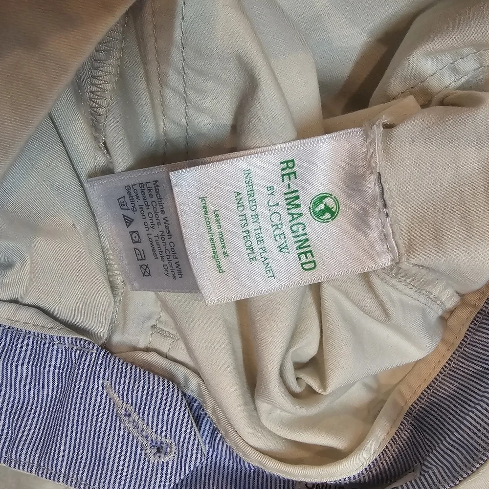 J.Crew Slim Boyfriend Chino Pants Women’s 27 Tall Khaki Beige Re-Imagined